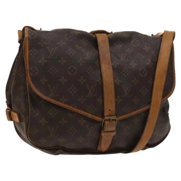LOUIS VUITTON Monogram Saumur 35 Shoulder Bag - Picture 1 of 16